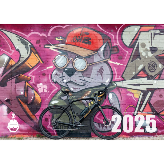Calendar 2025 - Bike against a wall #baaw