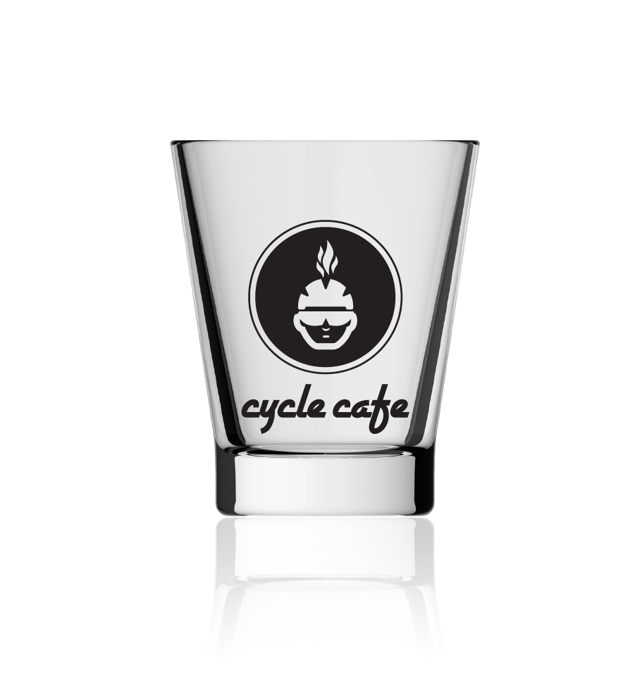 espresso glass Cycle Cafe