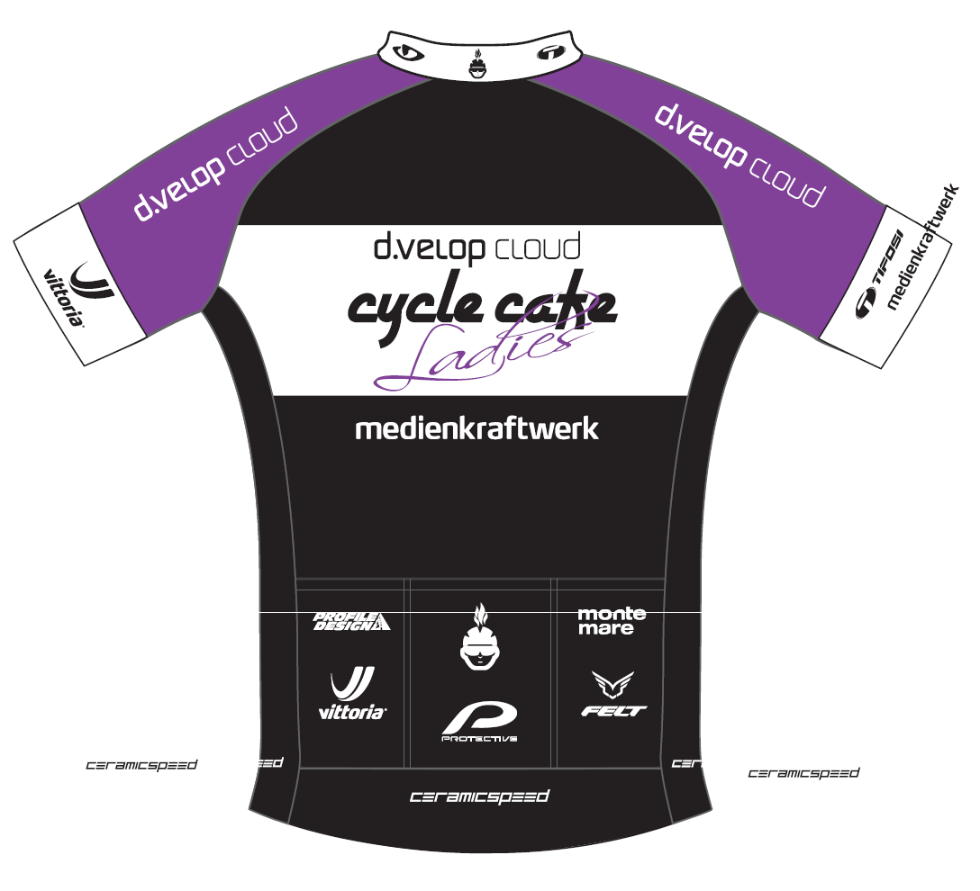 Short Sleeve Jersey Cycle Cafe Ladies 1.0